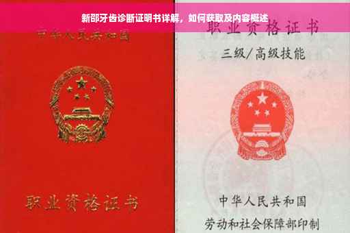 新邵牙齿诊断证明书详解，如何获取及内容概述