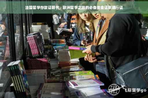 法国留学存款证明书，欧洲留学之旅的必备资金证明通行证
