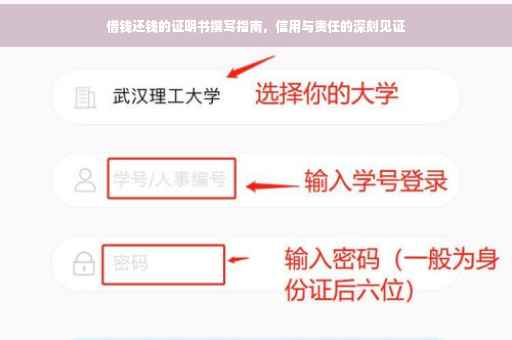 借钱还钱的证明书撰写指南，信用与责任的深刻见证