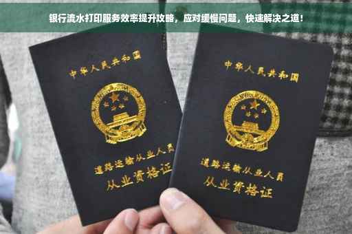 银行流水打印服务效率提升攻略，应对缓慢问题，快速解决之道！