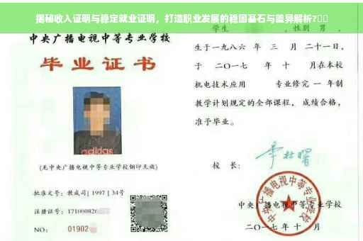 揭秘收入证明与稳定就业证明，打造职业发展的稳固基石与差异解析?⚡️