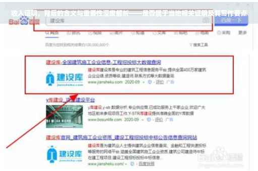 收入证明，背后的含义与重要性深度解析——是否属于当地相关证明及其写作要点