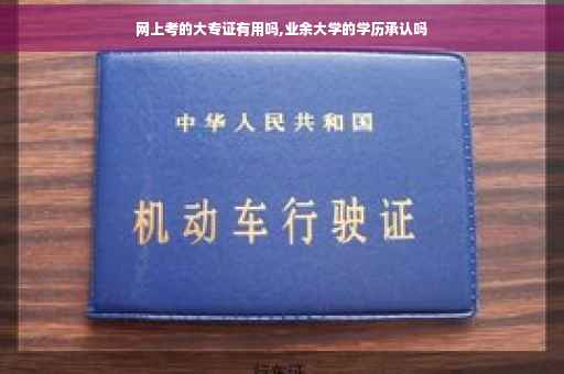 网上考的大专证有用吗,业余大学的学历承认吗