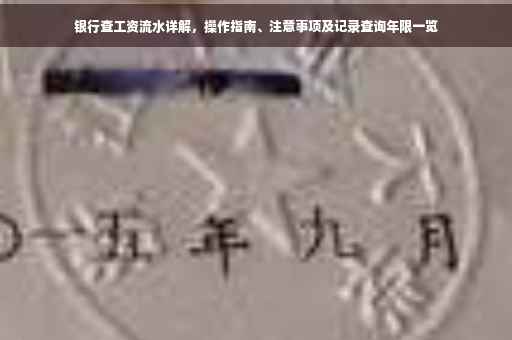 银行查工资流水详解，操作指南、注意事项及记录查询年限一览