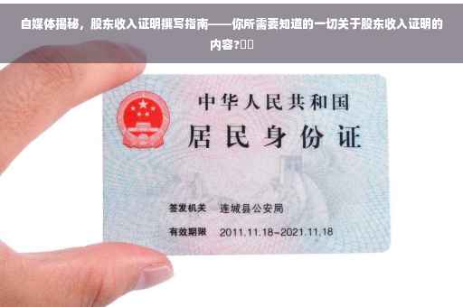 自媒体揭秘，股东收入证明撰写指南——你所需要知道的一切关于股东收入证明的内容?⚡️