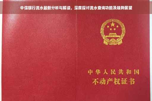 中信银行流水最新分析与解读，深度探讨流水查询功能及趋势展望