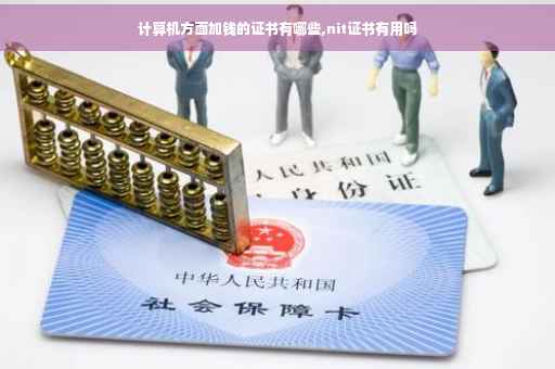 计算机方面加钱的证书有哪些,nit证书有用吗