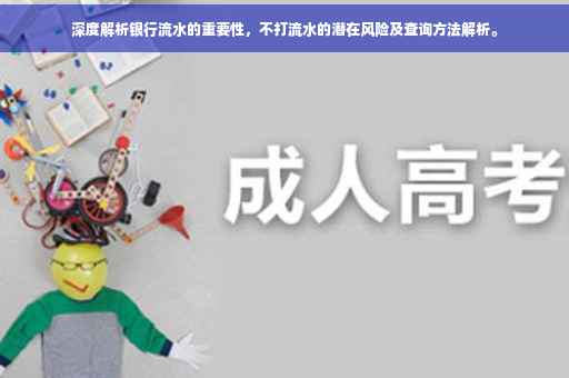 深度解析银行流水的重要性，不打流水的潜在风险及查询方法解析。