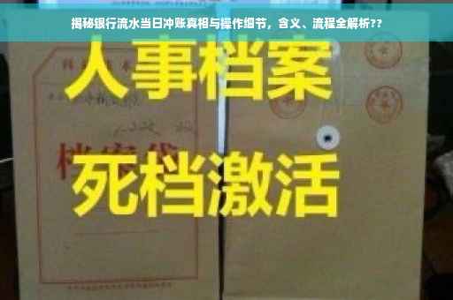 揭秘银行流水当日冲账真相与操作细节，含义、流程全解析??
