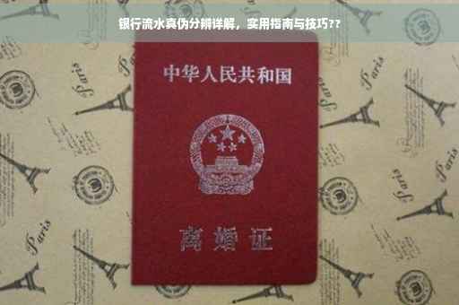 银行流水真伪分辨详解，实用指南与技巧??