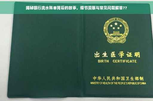 揭秘银行流水账单背后的故事，细节洞察与常见问题解答??