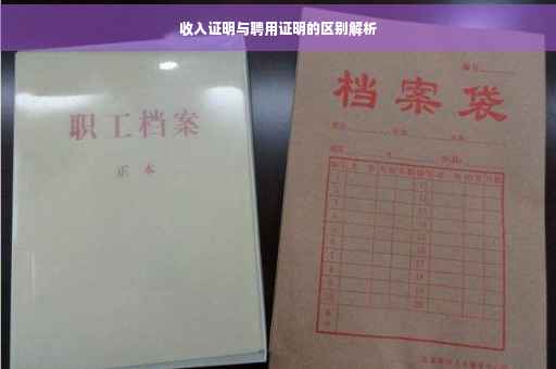 收入证明与聘用证明的区别解析