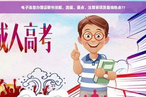 电子违章办理证明书详解，流程、要点、注意事项及查询地点??