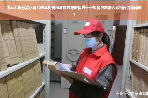 法人无银行流水背后的真相揭秘与应对策略探讨——如何应对法人无银行流水问题？