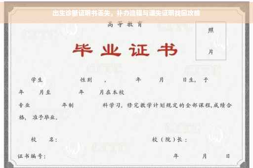 出生诊断证明书丢失，补办流程与遗失证明找回攻略