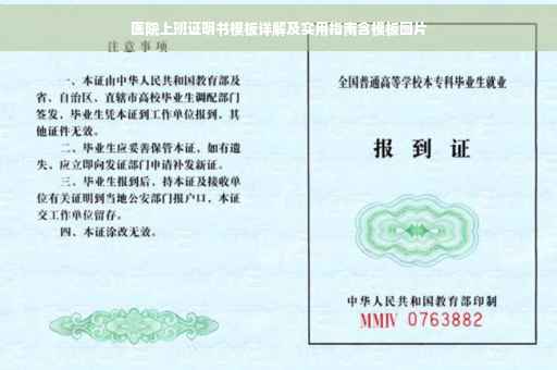 医院上班证明书模板详解及实用指南含模板图片