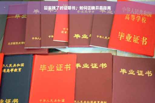 回家晚了的证明书，如何正确开具指南