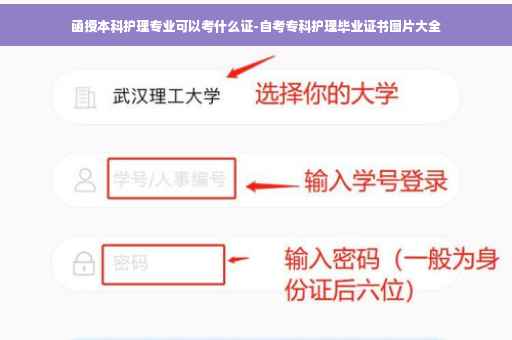 函授本科护理专业可以考什么证-自考专科护理毕业证书图片大全