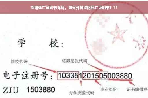 贵阳死亡证明书详解，如何开具贵阳死亡证明书？??