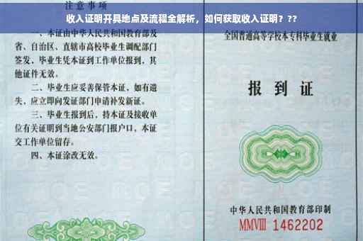 收入证明开具地点及流程全解析，如何获取收入证明？??