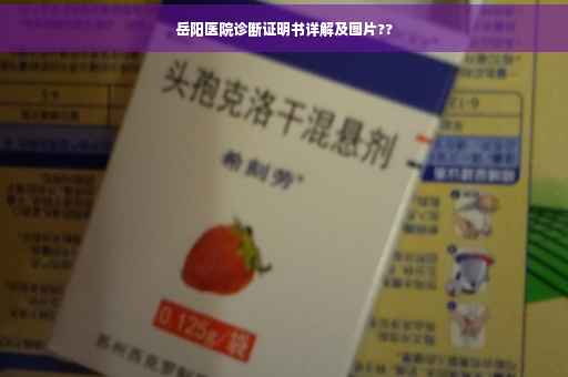 岳阳医院诊断证明书详解及图片??