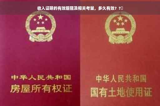 收入证明的有效期限及相关考量，多久有效？?✨