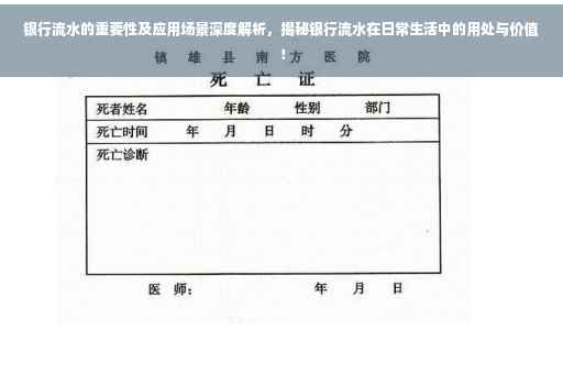 银行流水的重要性及应用场景深度解析，揭秘银行流水在日常生活中的用处与价值！