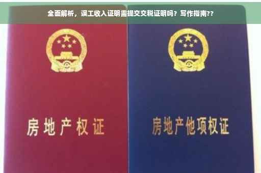 全面解析，误工收入证明需提交交税证明吗？写作指南??