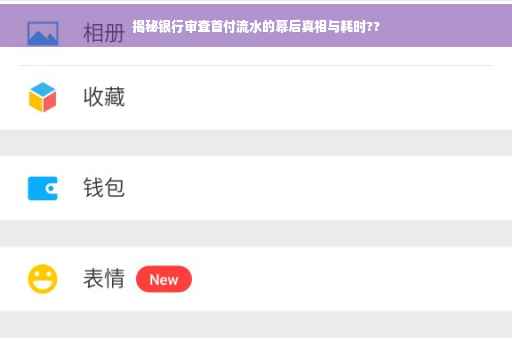 揭秘银行审查首付流水的幕后真相与耗时??