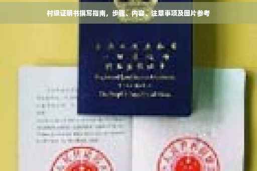 村级证明书撰写指南，步骤、内容、注意事项及图片参考