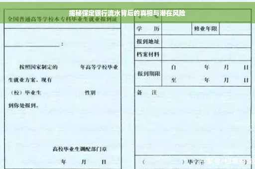 揭秘保定银行流水背后的真相与潜在风险