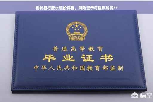 揭秘银行流水造价真相，风险警示与程序解析??