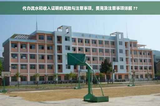 代办流水和收入证明的风险与注意事项，费用及注意事项详解 ??