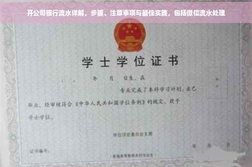 开公司银行流水详解，步骤、注意事项与最佳实践，包括微信流水处理