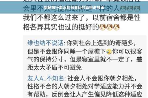 揭秘银行流水视频背后的真相与故事