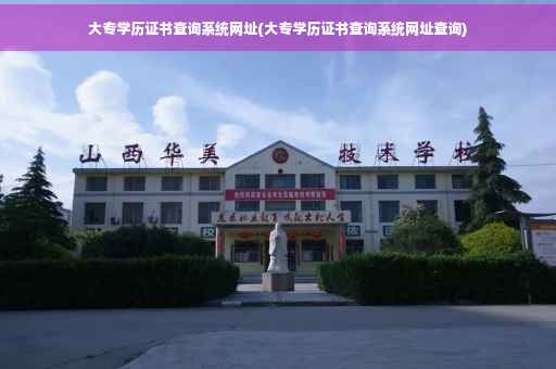 大专学历证书查询系统网址(大专学历证书查询系统网址查询)