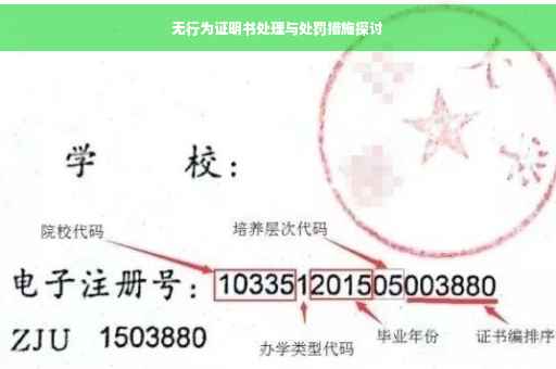 无行为证明书处理与处罚措施探讨