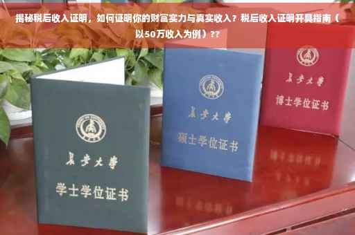 揭秘税后收入证明，如何证明你的财富实力与真实收入？税后收入证明开具指南（以50万收入为例）??