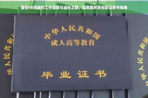 我在58同城的工作证明与成长之路，深度解析及在职证明书指南