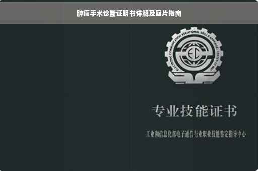 肿瘤手术诊断证明书详解及图片指南