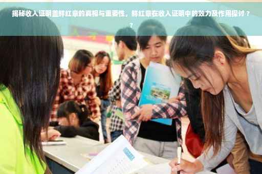 揭秘收入证明盖鲜红章的真相与重要性，鲜红章在收入证明中的效力及作用探讨 ??