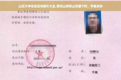 山艺大学毕业证书图片大全,想问山师和山艺哪个好，学美术的