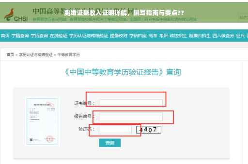 离婚证据收入证明详解，撰写指南与要点??