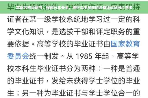 车辆合格证明书，保障行车安全，维护车主权益的必备凭证及图片参考