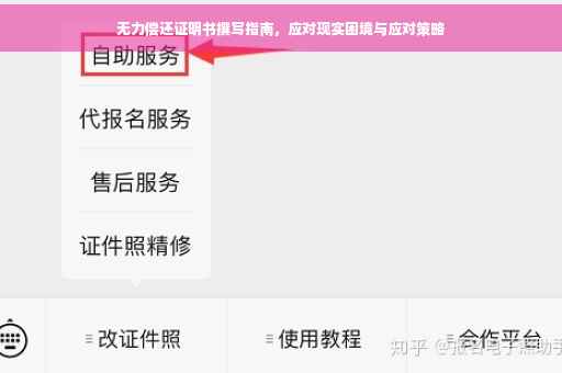 无力偿还证明书撰写指南，应对现实困境与应对策略