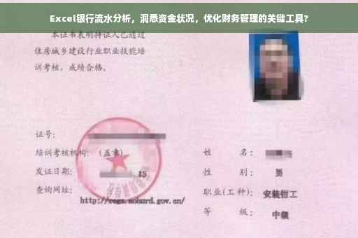 Excel银行流水分析，洞悉资金状况，优化财务管理的关键工具?