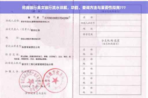 招商银行英文银行流水详解，功能、查询方法与重要性指南???