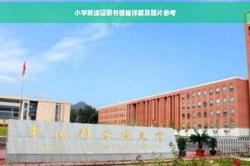 小学就读证明书模板详解及图片参考
