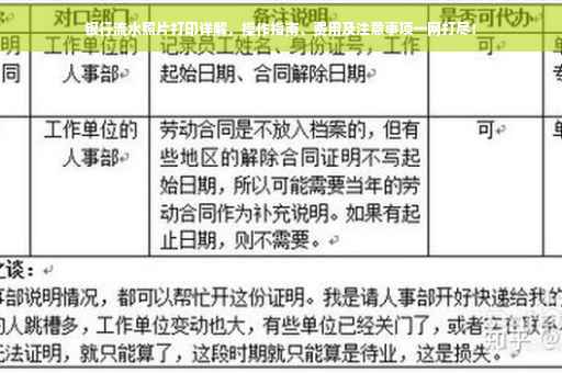 银行流水照片打印详解，操作指南、费用及注意事项一网打尽！