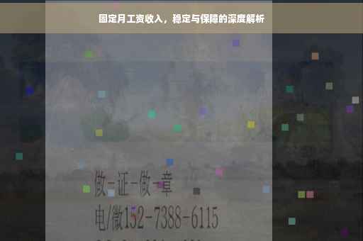 固定月工资收入，稳定与保障的深度解析